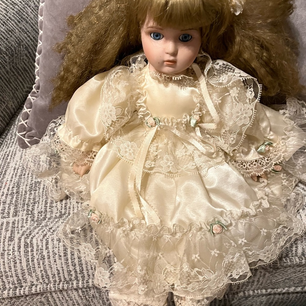 Antique beautiful porcelain doll